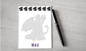 Personalized Black Dragon  Design Note Pad