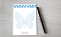Personalized Butterfly Design Note Pad