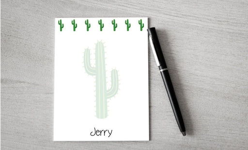 Personalized Cactus Design Note Pad