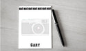 Personalized Camera Design Note Pad