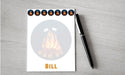 Personalized Campfire Design Note Pad