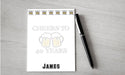 Personalized 40th Birthday Cheers Design Note Pad
