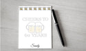 Personalized 60th Birthday Cheers Design Note Pad