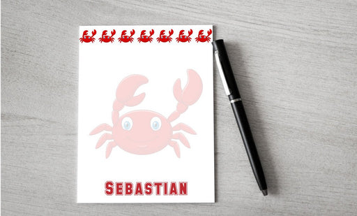 Personalized Crab Design Note Pad