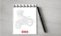 Personalized Dirt Bike Design Note Pad