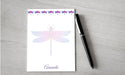 Personalized Dragonfly Design Note Pad