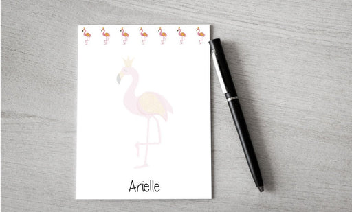 Personalized Flamingo Design Note Pad