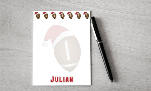 Personalized Christmas Football Design Note Pad