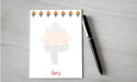 Personalized Christmas Fox Design Note Pad