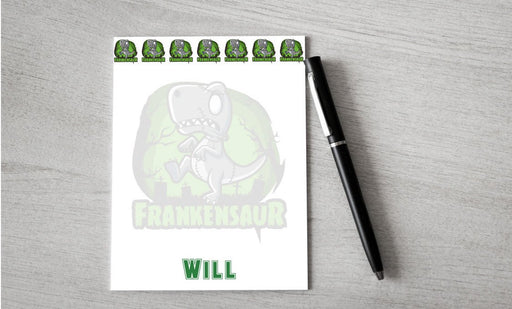 Personalized Frankensaur Design Note Pad