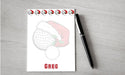 Personalized Christmas Golf Design Note Pad