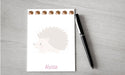 Personalized Hedgehog Design Note Pad
