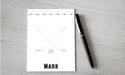Personalized Hockey Design Note Pad