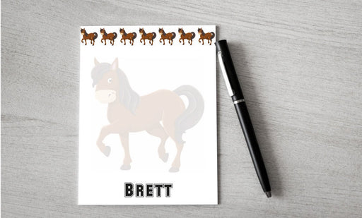 Personalized Horse Design Note Pad