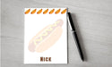 Personalized Hotdog Design Note Pad
