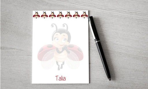 Personalized Ladybug Design Note Pad