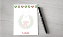 Personalized Christmas LLama Design Note Pad