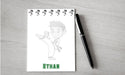 Personalized Martial Arts Boy Design Note Pad