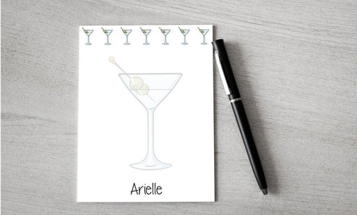 Personalized Martini Design Note Pad