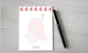 Personalized Valentine Mermaid Design Note Pad