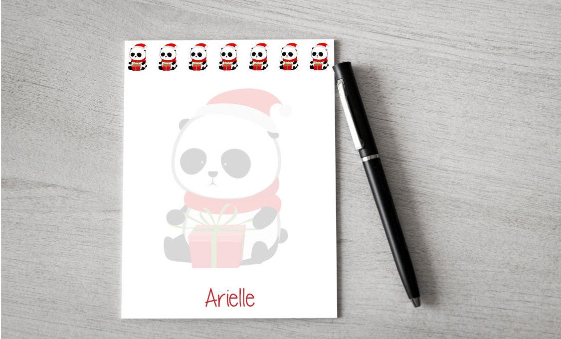 Personalized Panda Design Note Pad — Potter's Printing