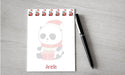 Personalized Panda Design Note Pad