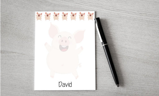 Personalized Pig Design Note Pad