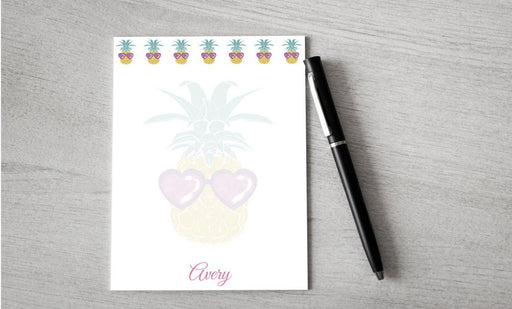 Personalized Pineapple Design Note Pad