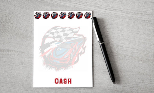 Personalized Racecar Design Note Pad
