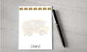 Personalized School Bus Design Note Pad