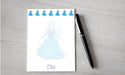 Personalized Snow Princess Design Note Pad
