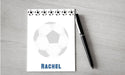 Personalized Soccer Design Note Pad