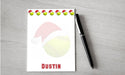 Personalized Christmas Softball Design Note Pad