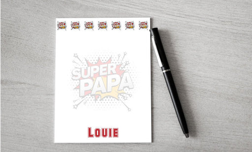 Personalized Super Papa Design Note Pad