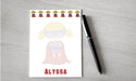 Personalized Super Hero Girl Design Note Pad
