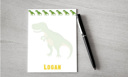Personalized T Rex Design Note Pad