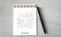 Personalized Teachers Rule Design Note Pad