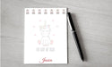Personalized "You Have My Heart" Valentine Unicorn Design Note Pad