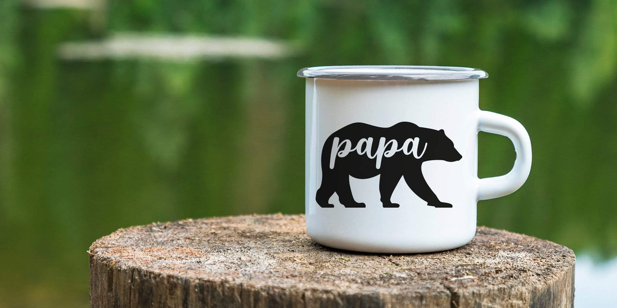 Papa Bear Design Camping Coffee Mug