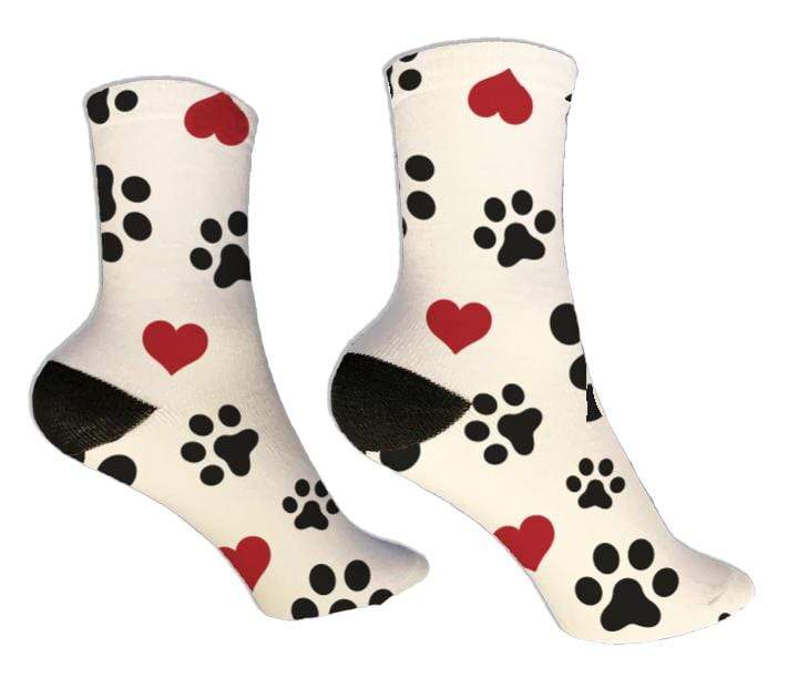 Pawsocks Fan Sign Paw Print Design Socks — Potter's Printing