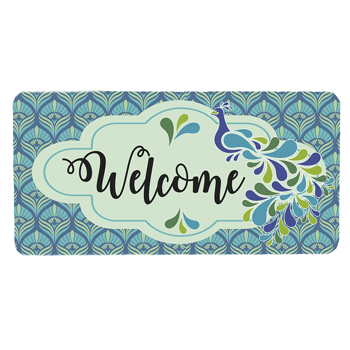 'Peacock ' Decorative Welcome Sign