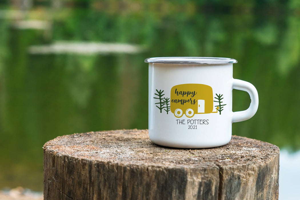 Personalized Happy Campers Camping Mug
