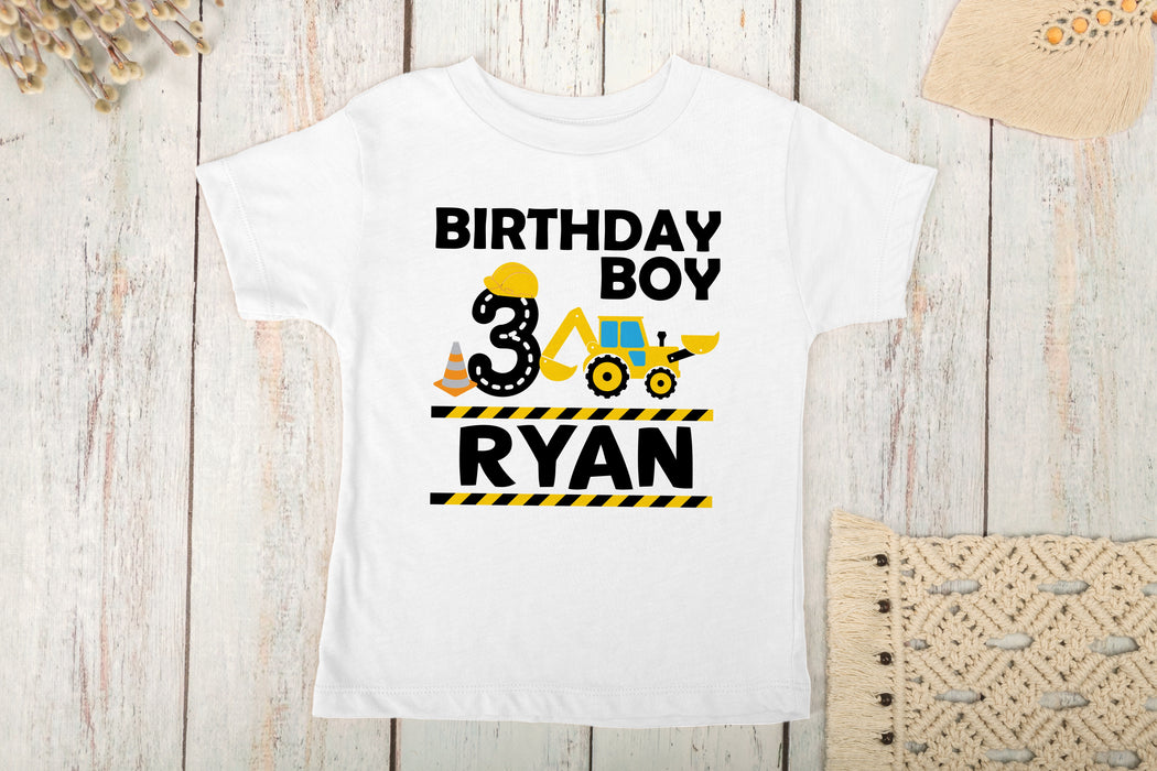 Personalized Birthday Dump Truck Kids Shirt