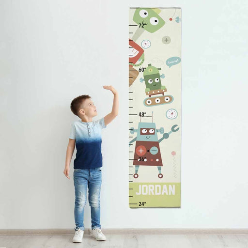 Personalized Robots Design Boys Growth Chart