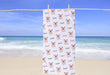 Personalized Pig Design Beach Towel
