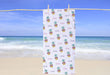 Personalized Pineapple Design Beach Towel