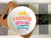 Carrots for the Bunny Design Ceramic Plate