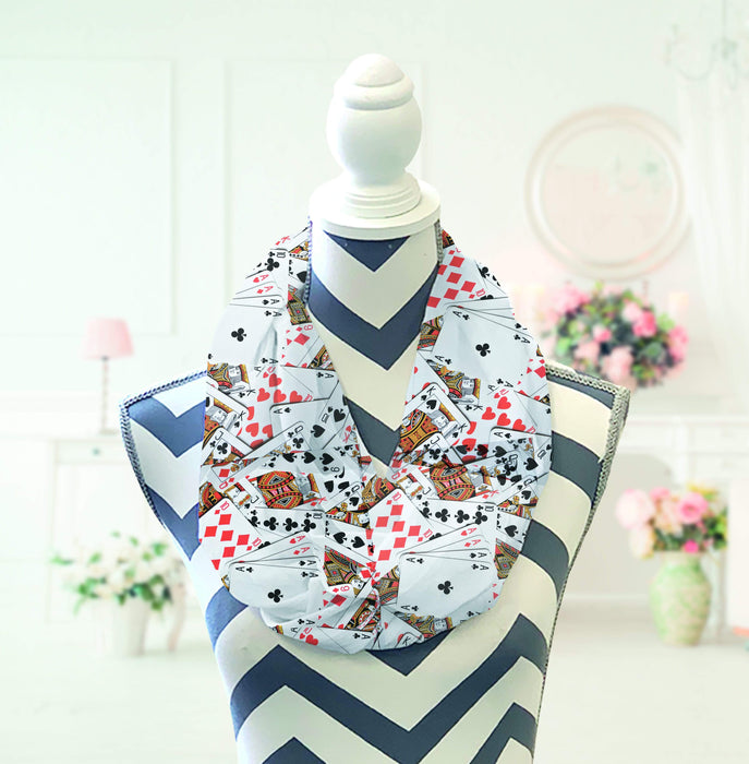 Playing Card Design Infinity Scarf