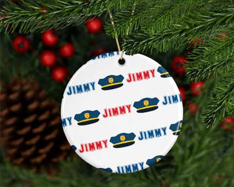Personalized Police Ornament