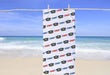 Personalized Police Design Beach Towel